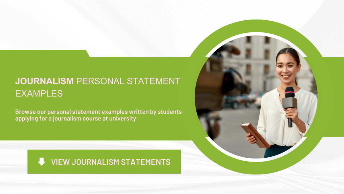 personal statement journalism example